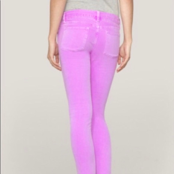 SOLD! J.Crew Toothpick Purple/Pink Jeans - Picture 3 of 4